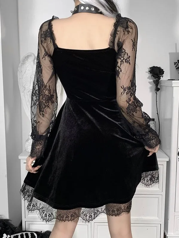 My Gothic Soul Lace Mini Dress