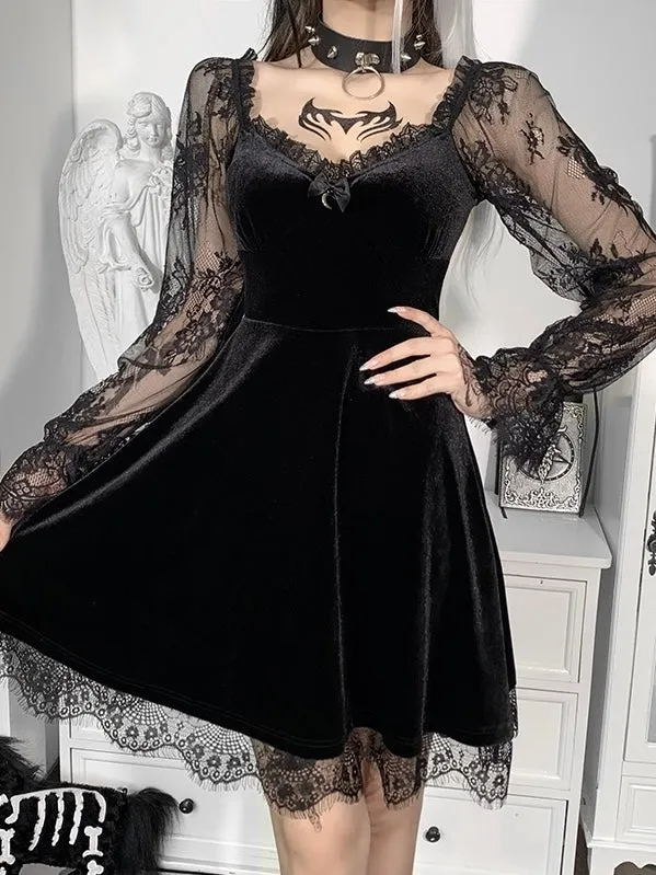 My Gothic Soul Lace Mini Dress