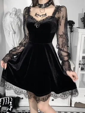 My Gothic Soul Lace Mini Dress