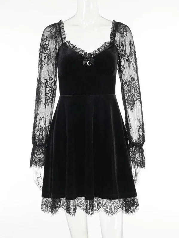 My Gothic Soul Lace Mini Dress