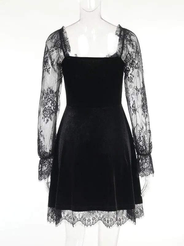 My Gothic Soul Lace Mini Dress