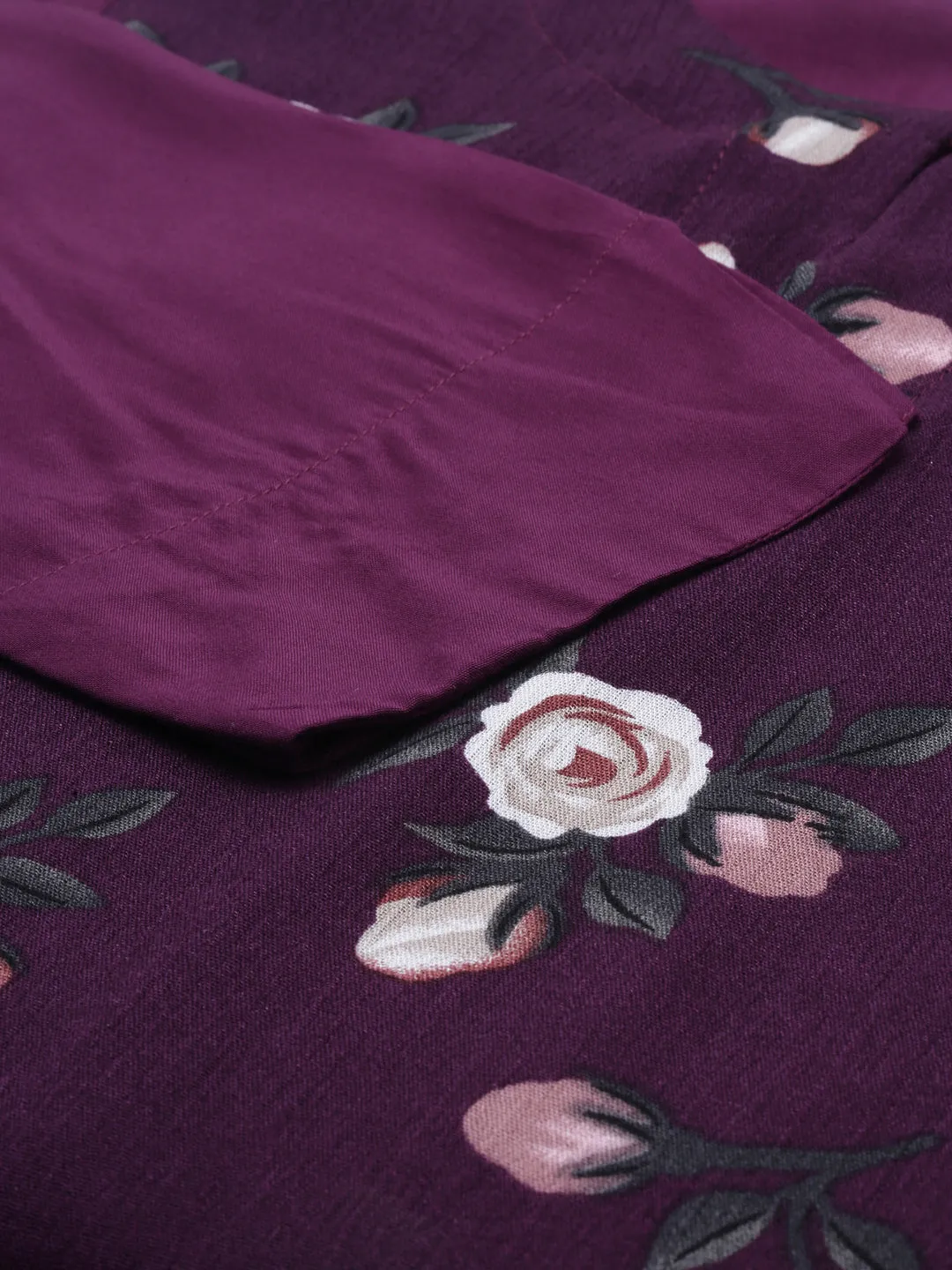 Neeru's Purple Color Rayon Fabric Tunic