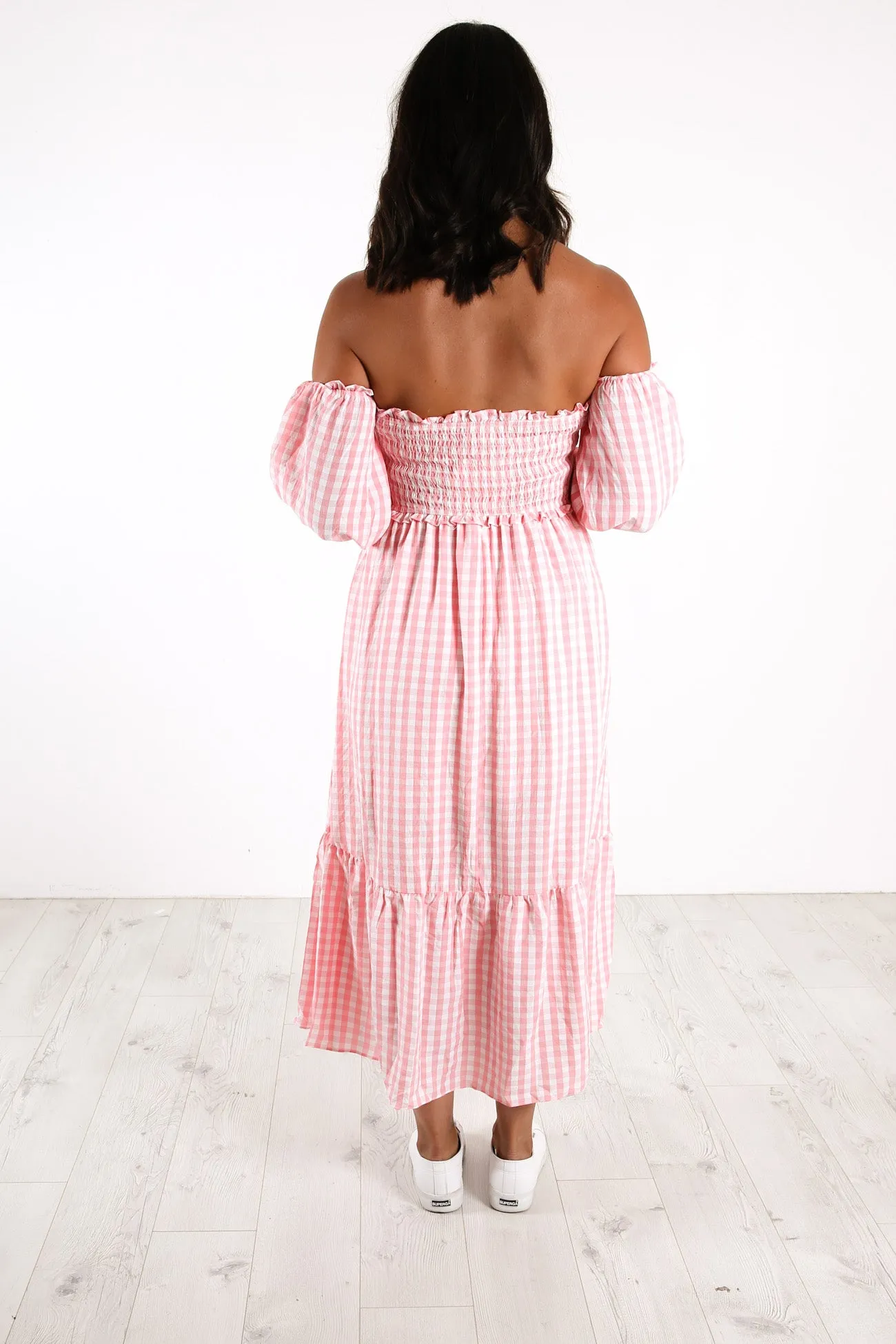 Nixie Midi Dress Pink