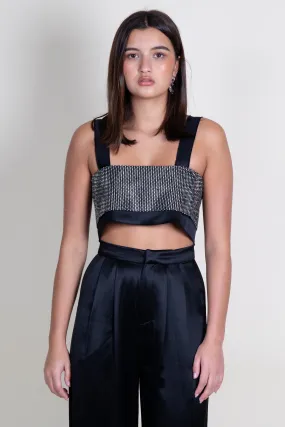 NONCHALANT | Capri Crop - Black