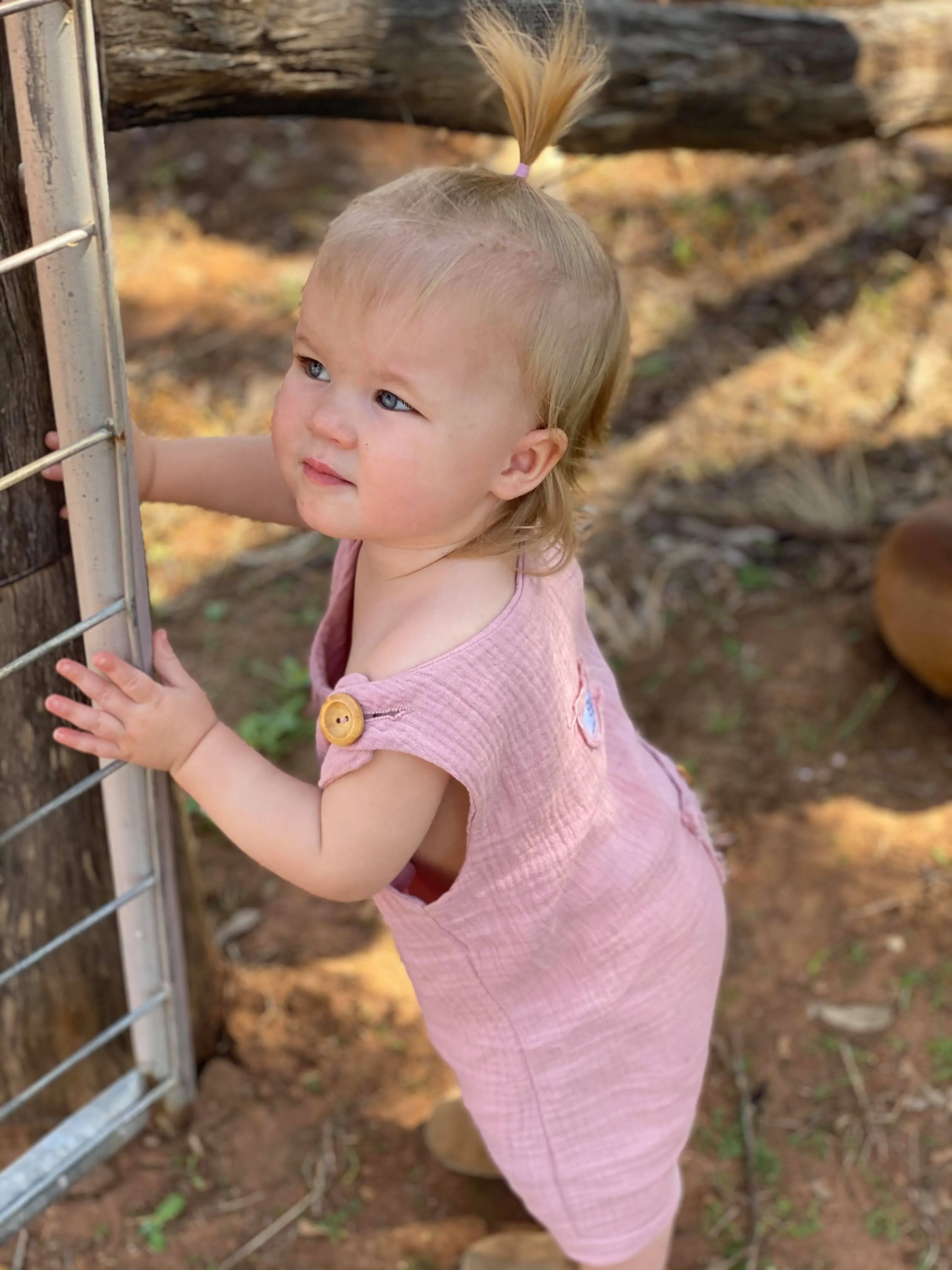 Overall Onesie - Dusty Pink