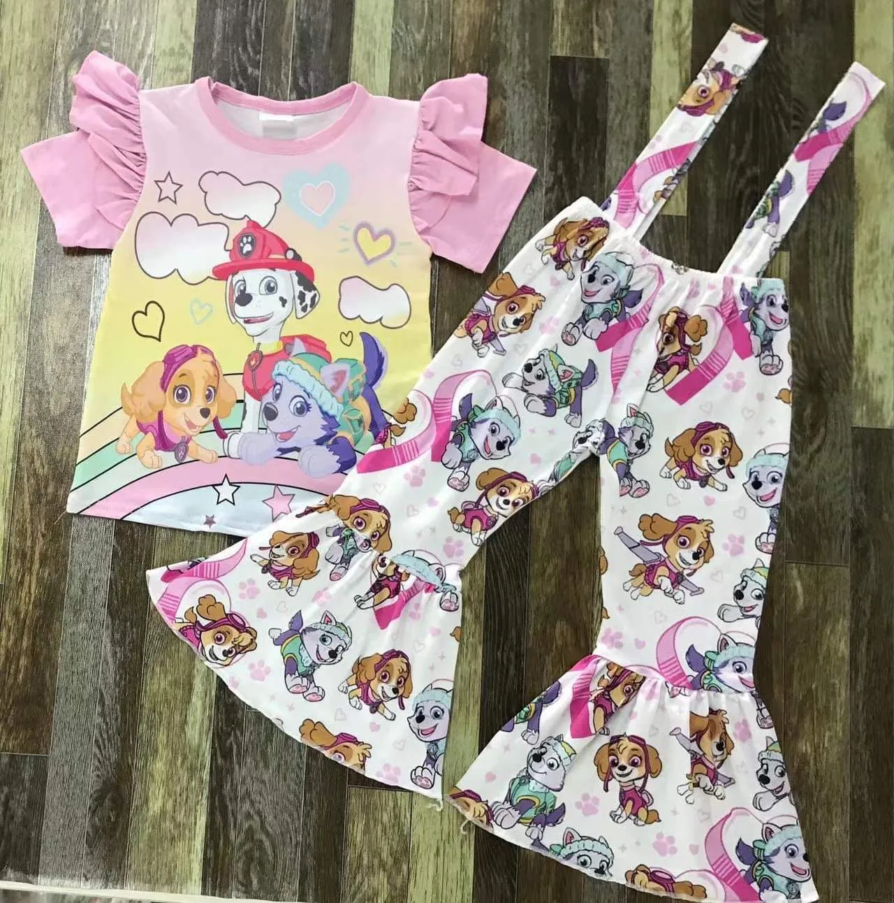 PAW PATROL GANG  OVERALL SET