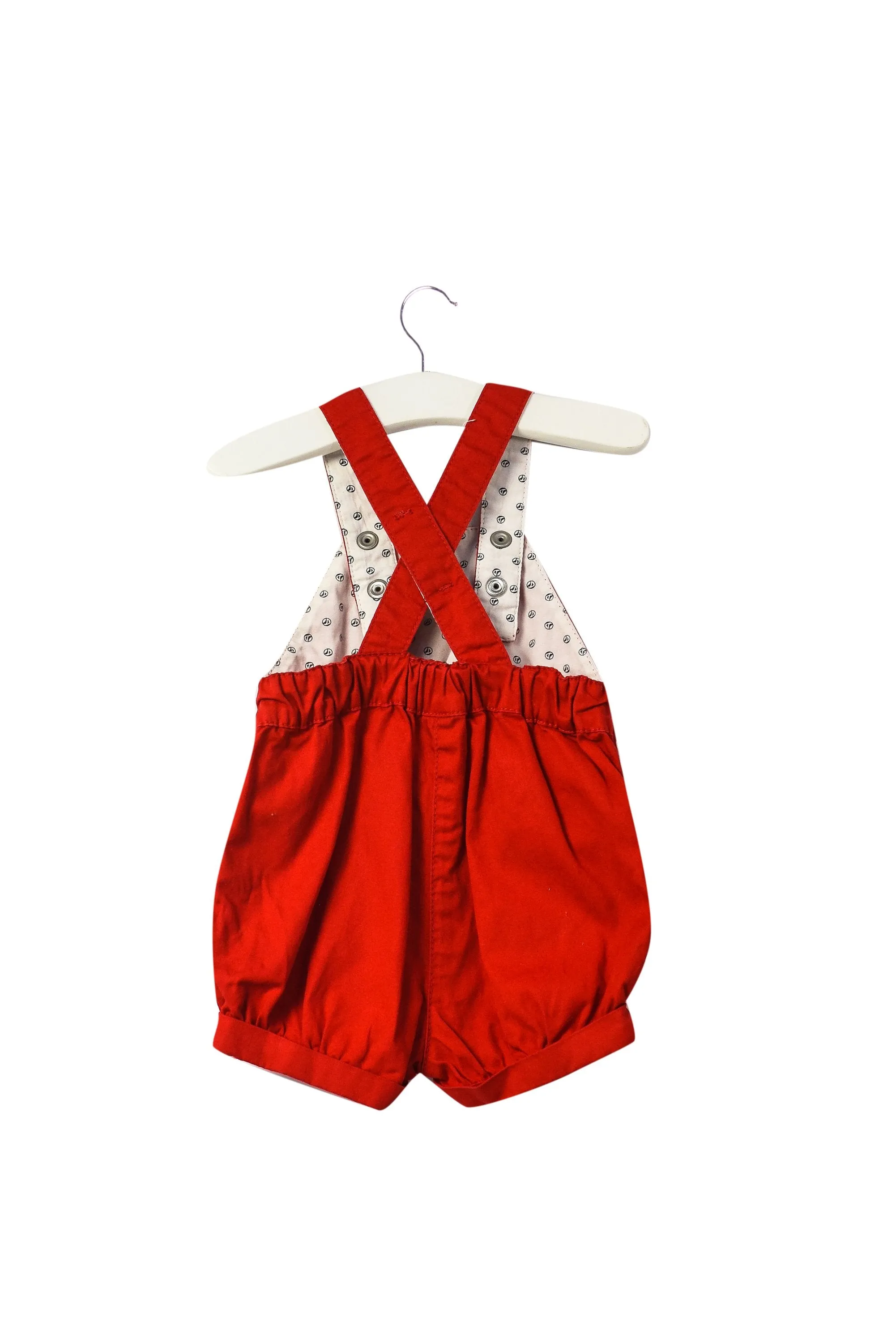 Petit Bateau Baby Overall Shorts 3M