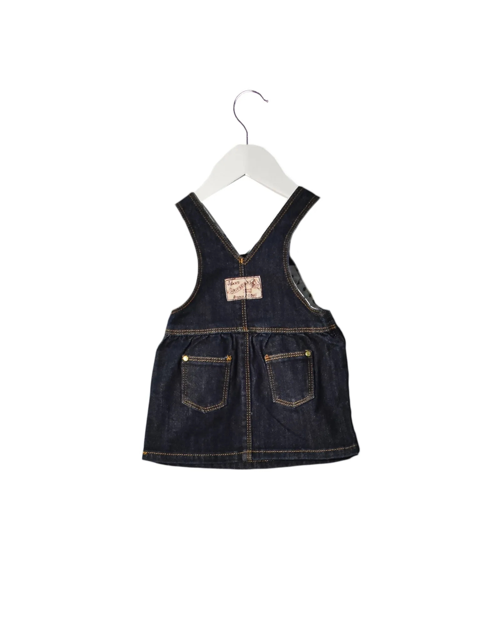 Petit Bateau Overall Denim Dress 3M