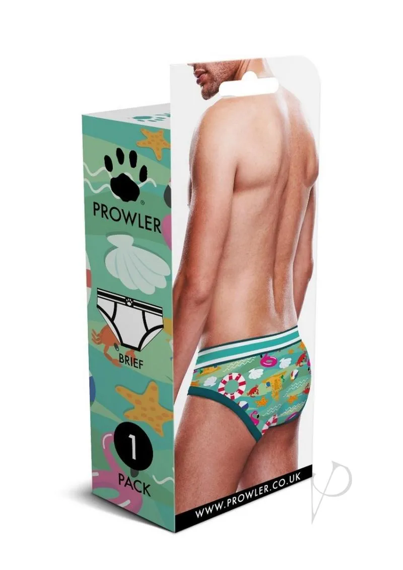 Prowler Beach Brief Lg Aqua Ss22(disc)