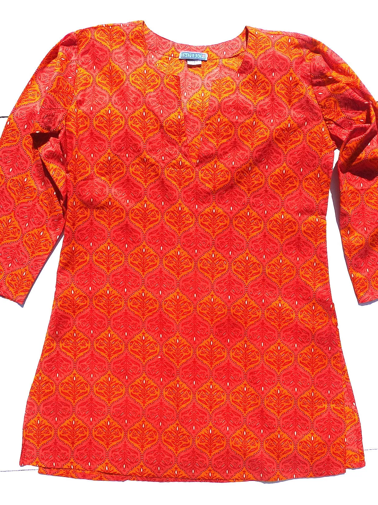 Raja Cotton Tunic Orange Melange