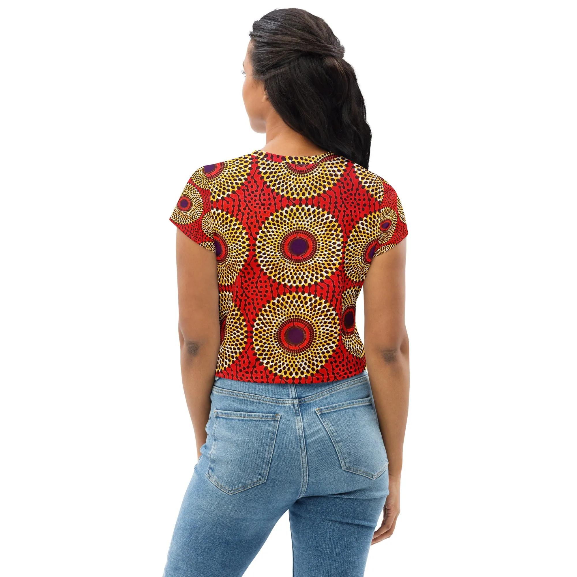 Rekiana Print Crop Tee