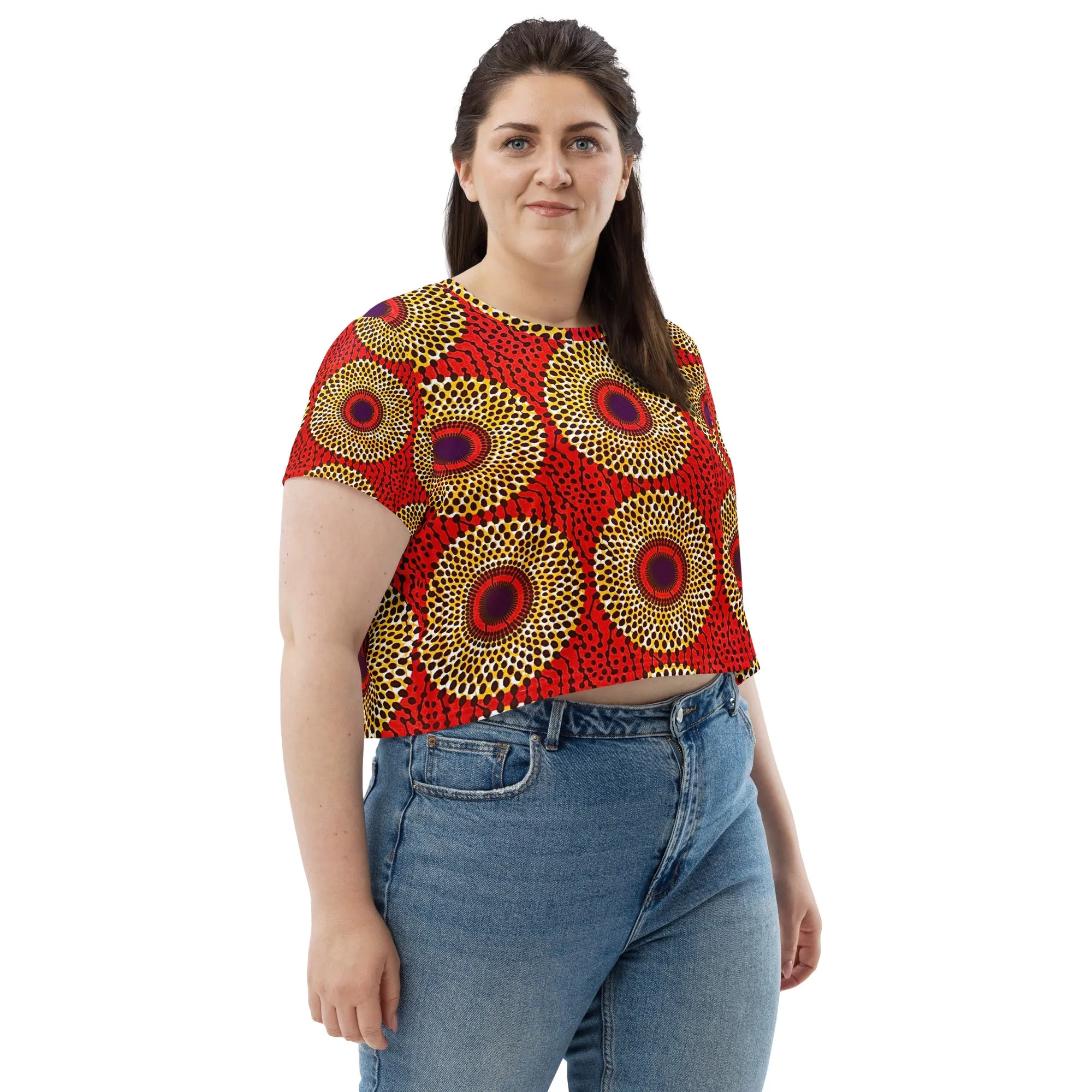 Rekiana Print Crop Tee