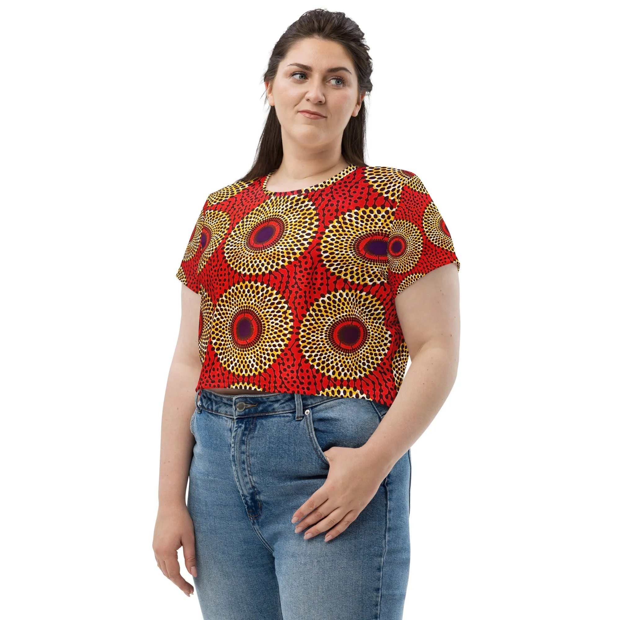 Rekiana Print Crop Tee