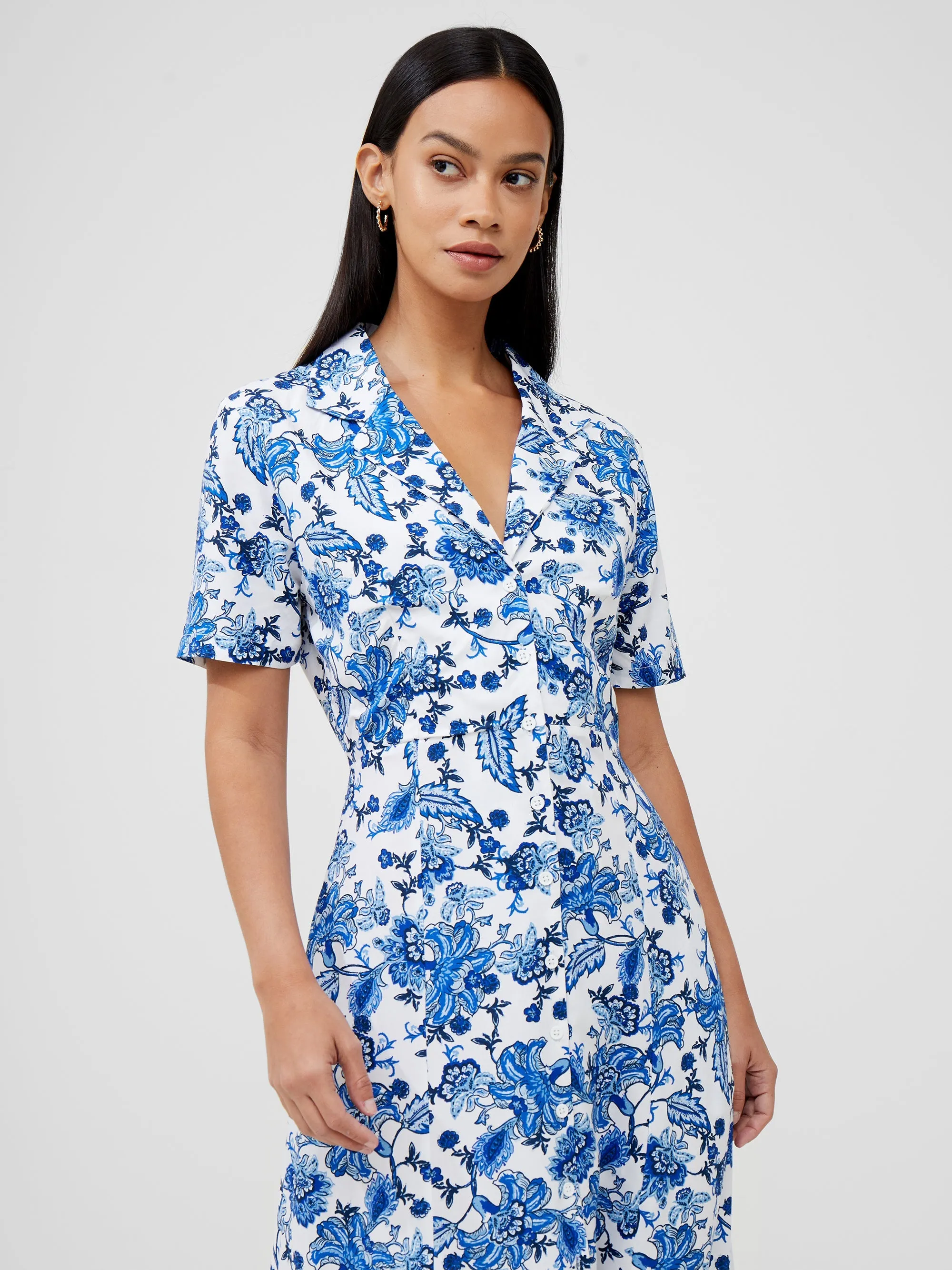 Rever Print Midi Dress