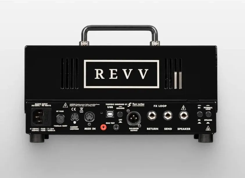 Revv G20 Tube Amp head w/ Two Notes Torpedo-Embedded reactive load & virtual cabs