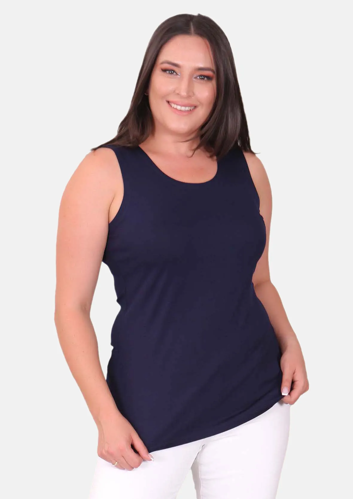 Round Neck Jersey Vest