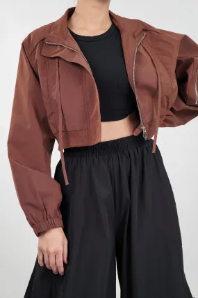 Rustique Cropped Bomber Jacket