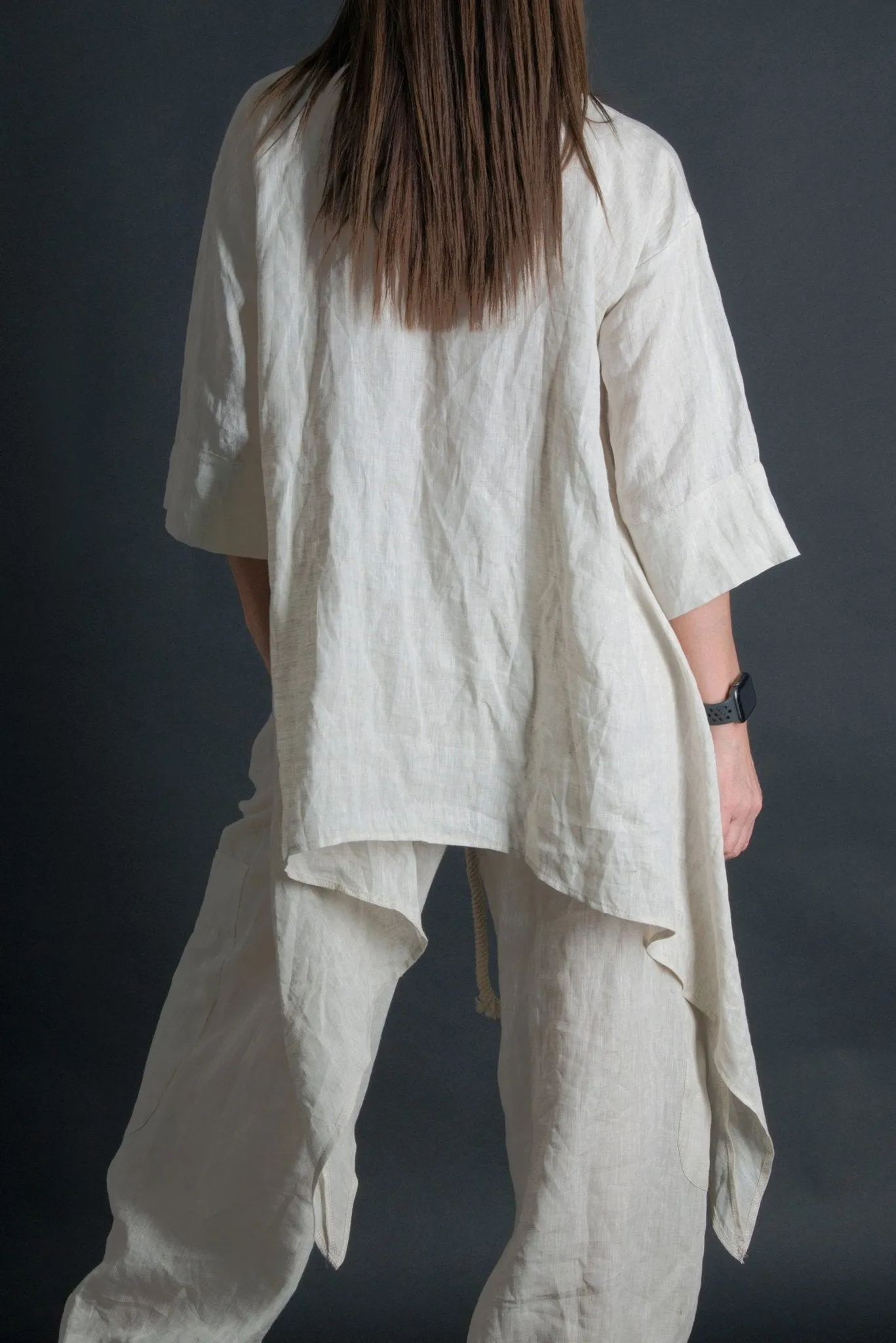 SABRINA Natural Linen Tunic