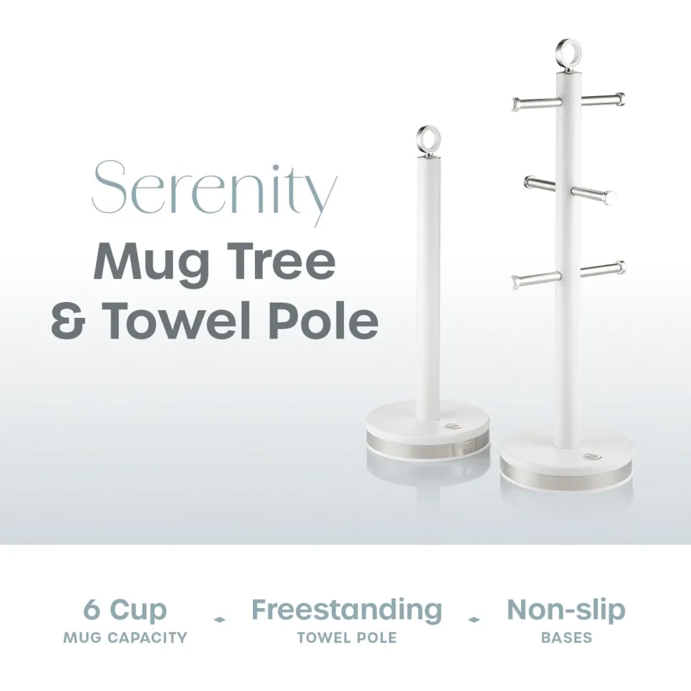 Serenity Towel Pole and Mug Tree Set