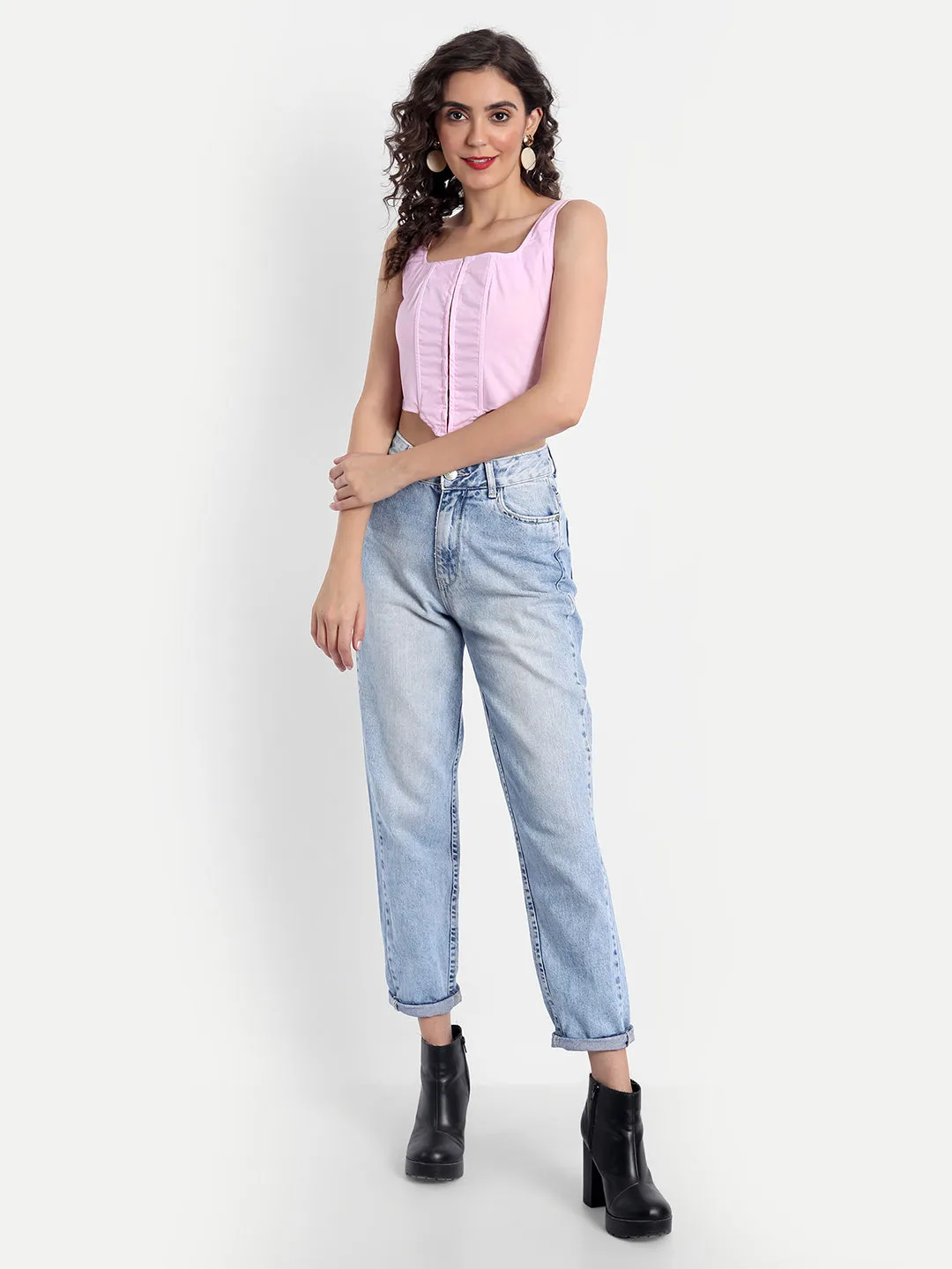 Shea Pink corset top