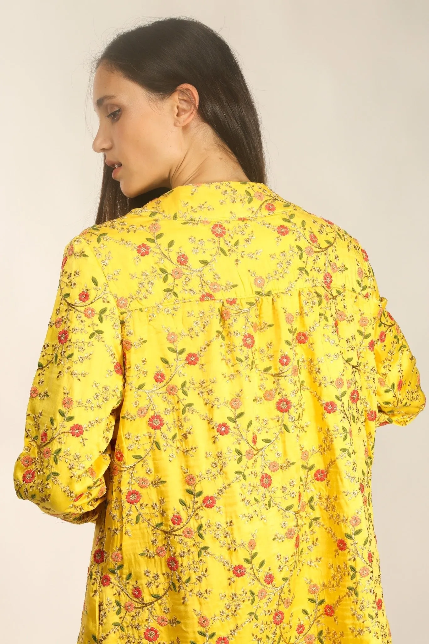 SILK EMBROIDERED KIMONO ARIS