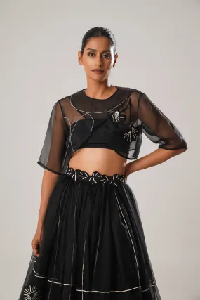 Silk Organza Cropped Overlay