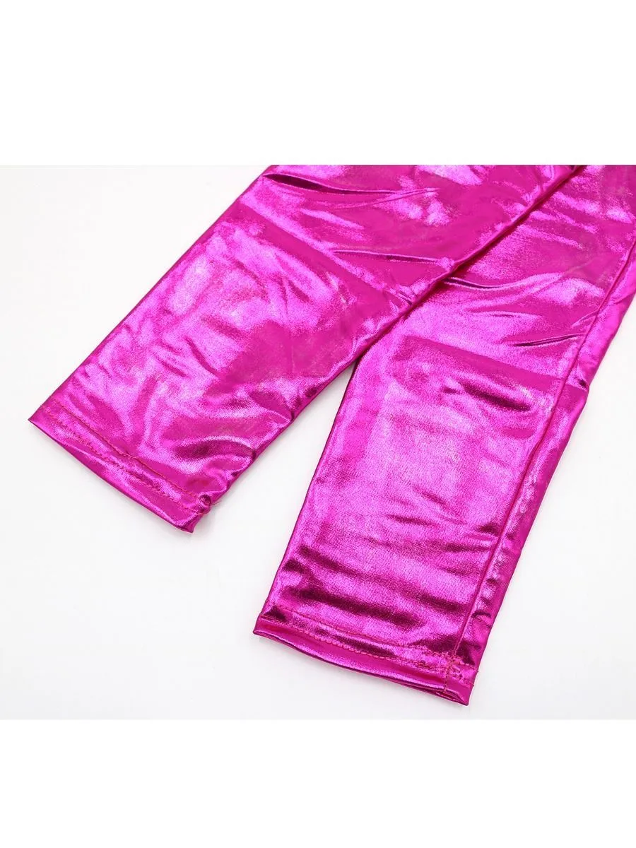 Solid Color Leggings Trousers Pants for Toddlers Girls