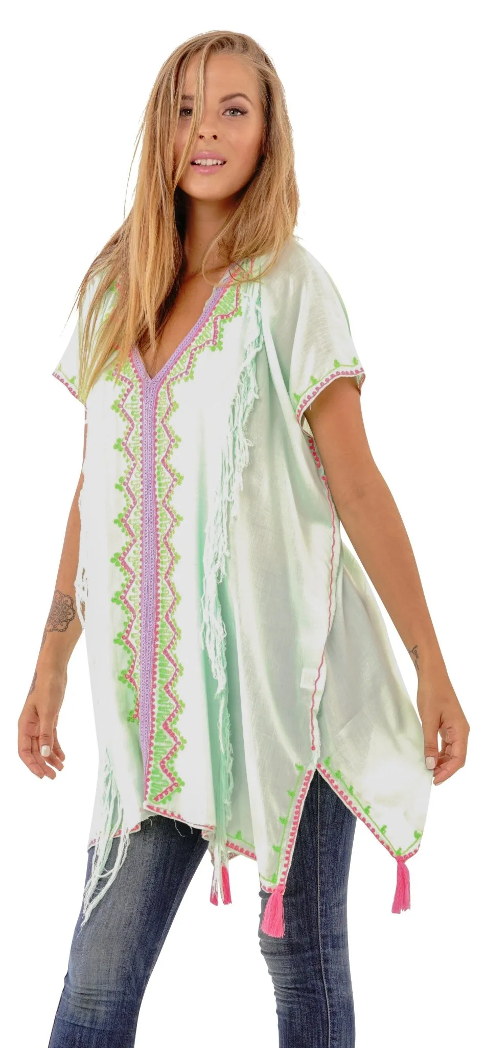 Suki Embroidered Summer Festival Cover Up, Dress