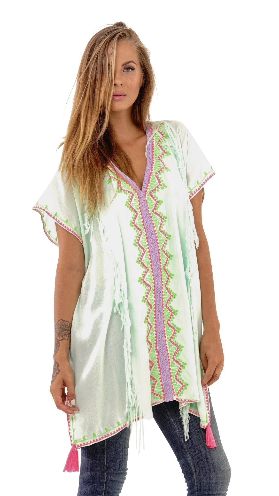 Suki Embroidered Summer Festival Cover Up, Dress