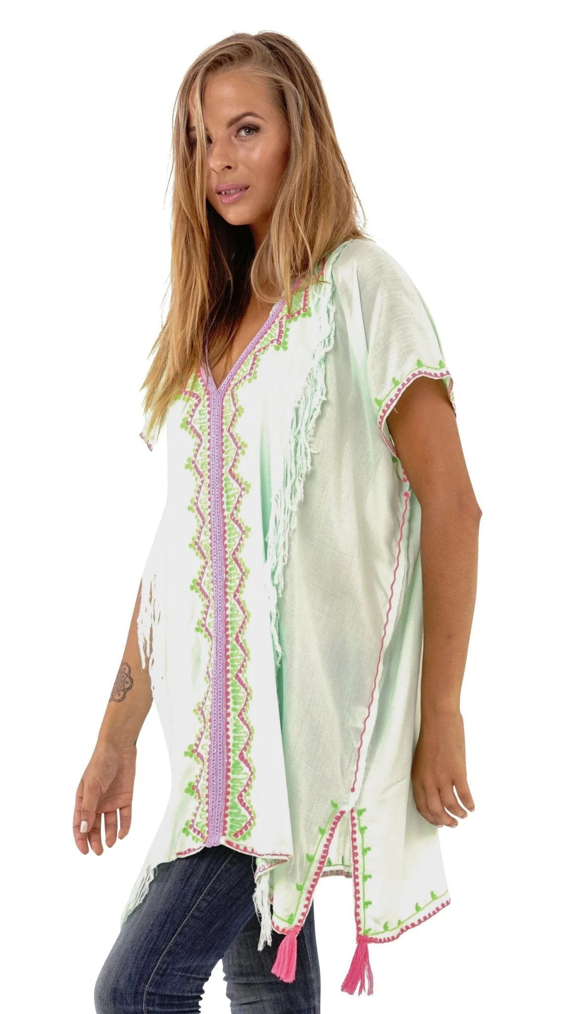 Suki Embroidered Summer Festival Cover Up, Dress