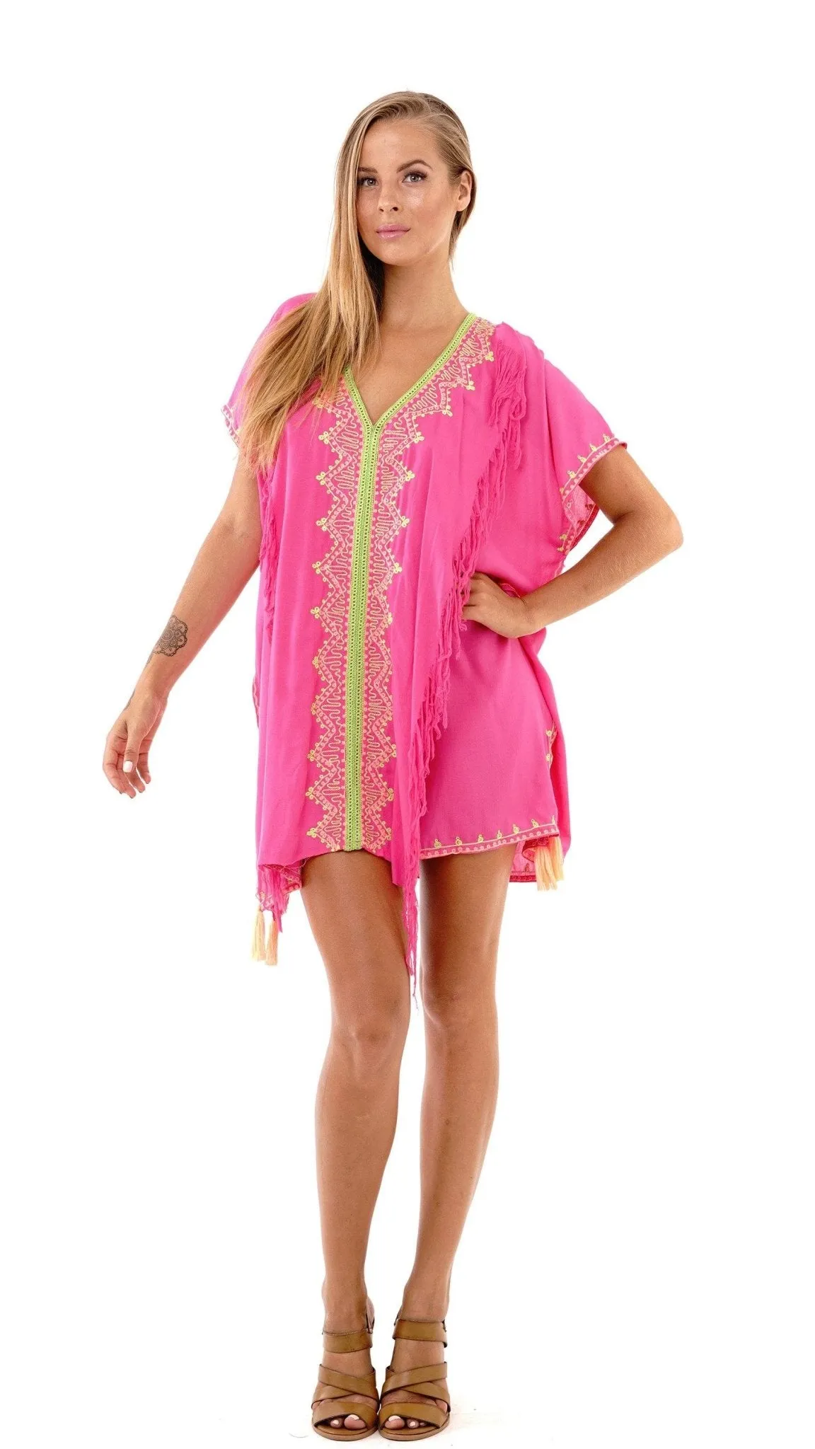 Suki Embroidered Summer Festival Cover Up, Dress