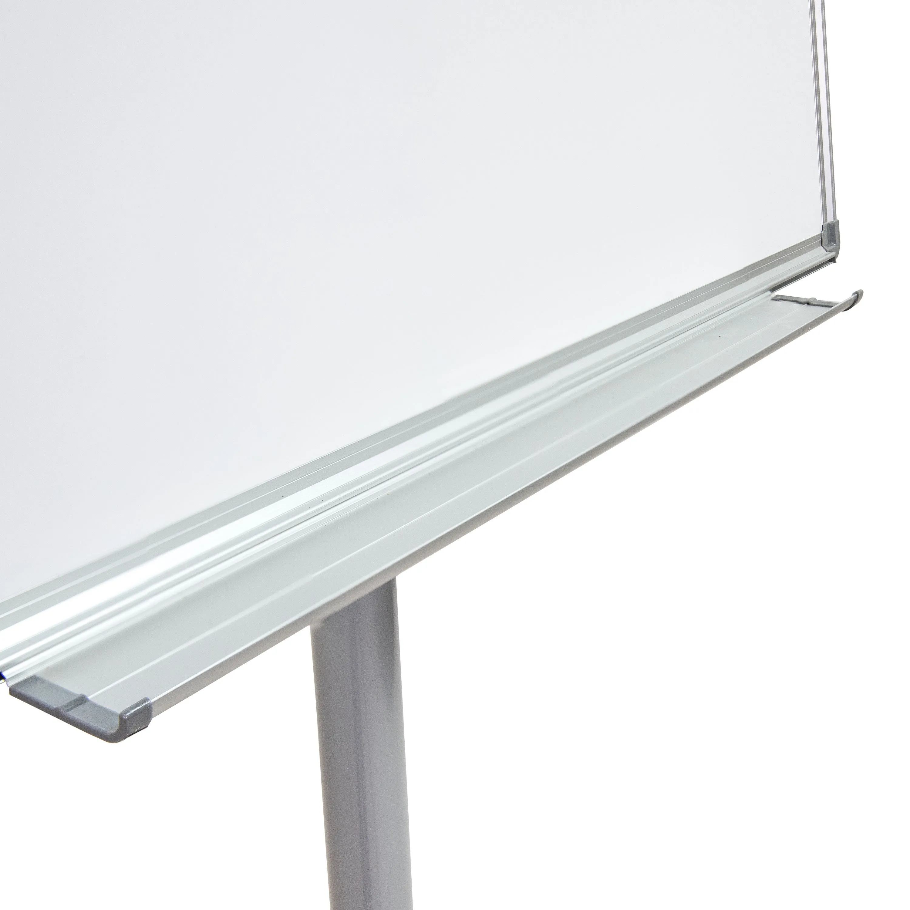 Sunnydaze Adjustable Rolling Magnetic Whiteboard with Flip Chart