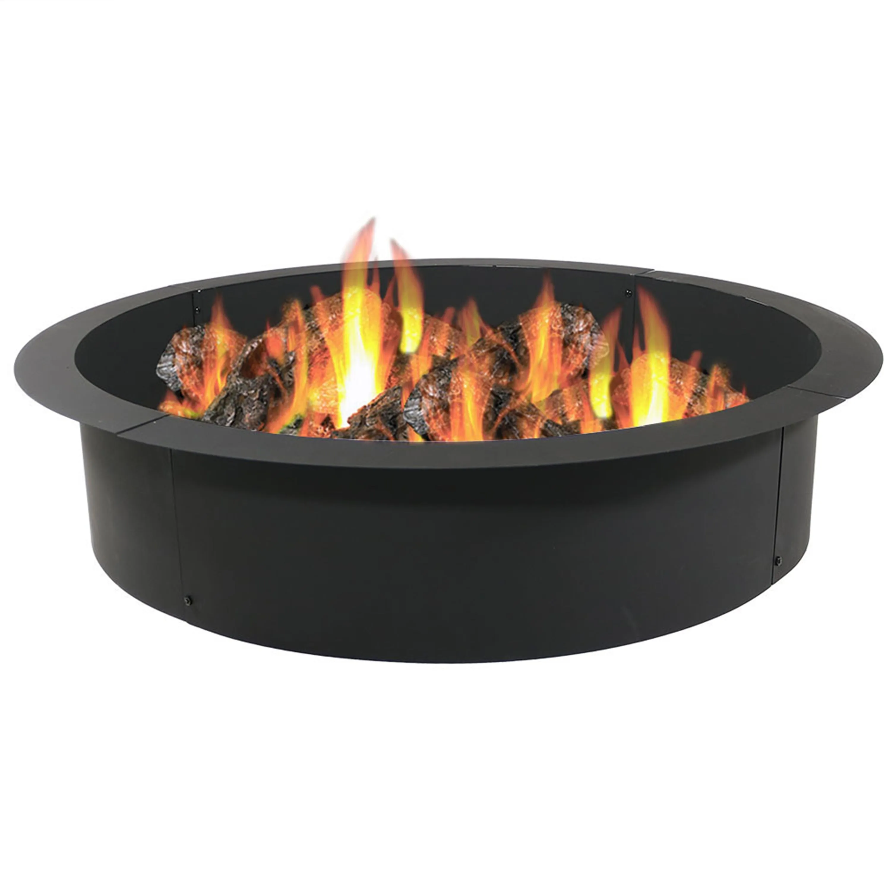 Sunnydaze Heavy-Duty Steel Fire Pit Ring Liner