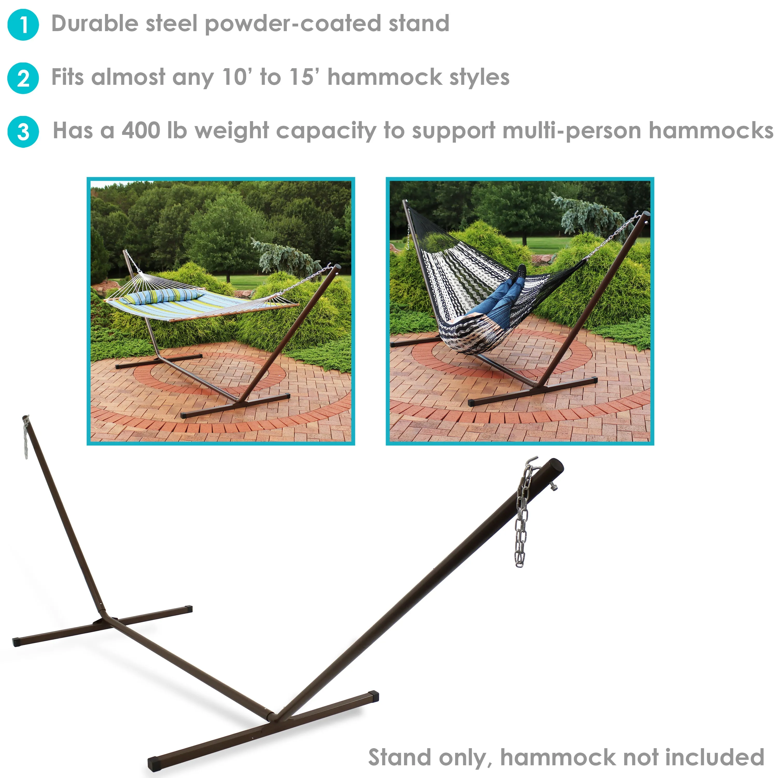 Sunnydaze Heavy-Duty Steel Hammock Stand