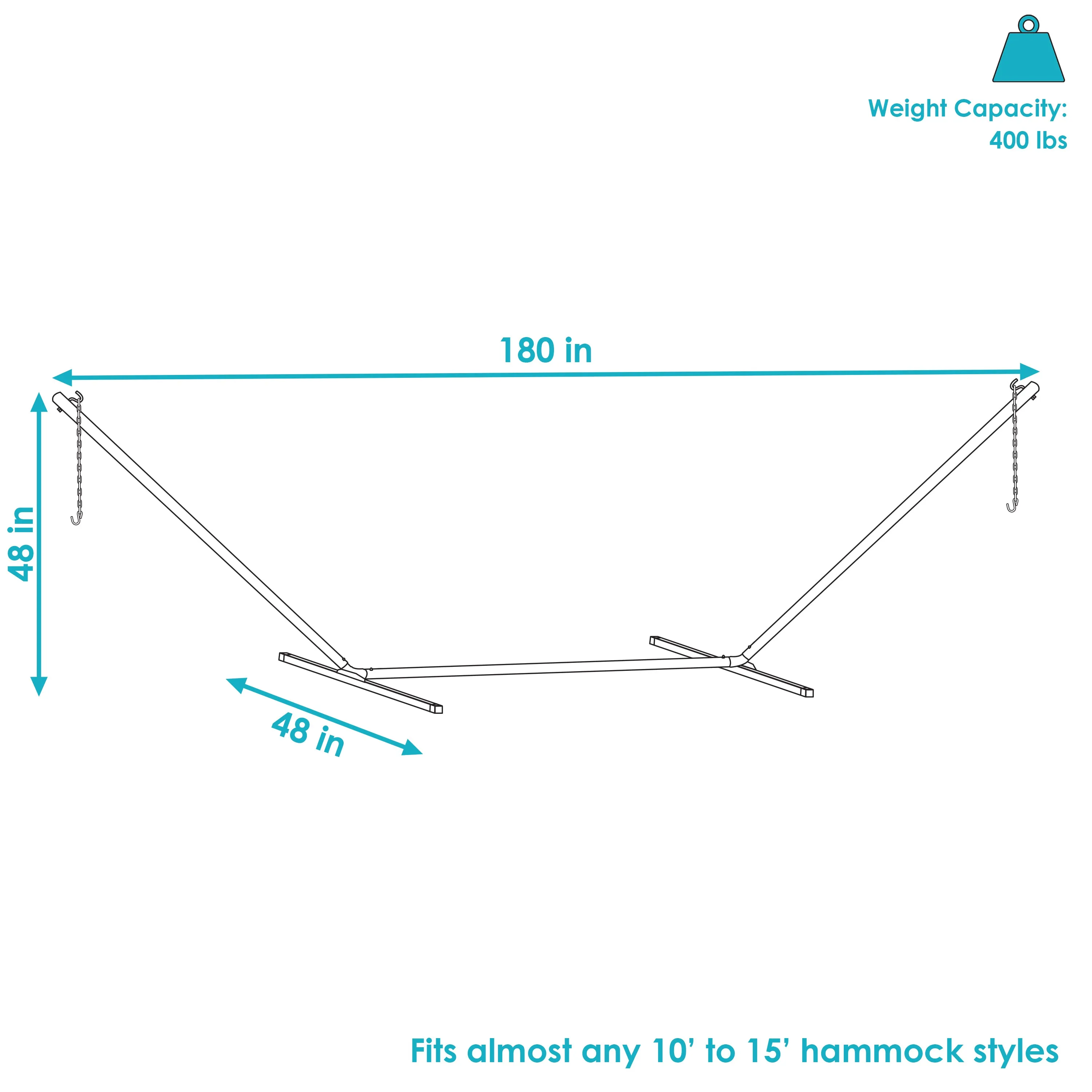 Sunnydaze Heavy-Duty Steel Hammock Stand