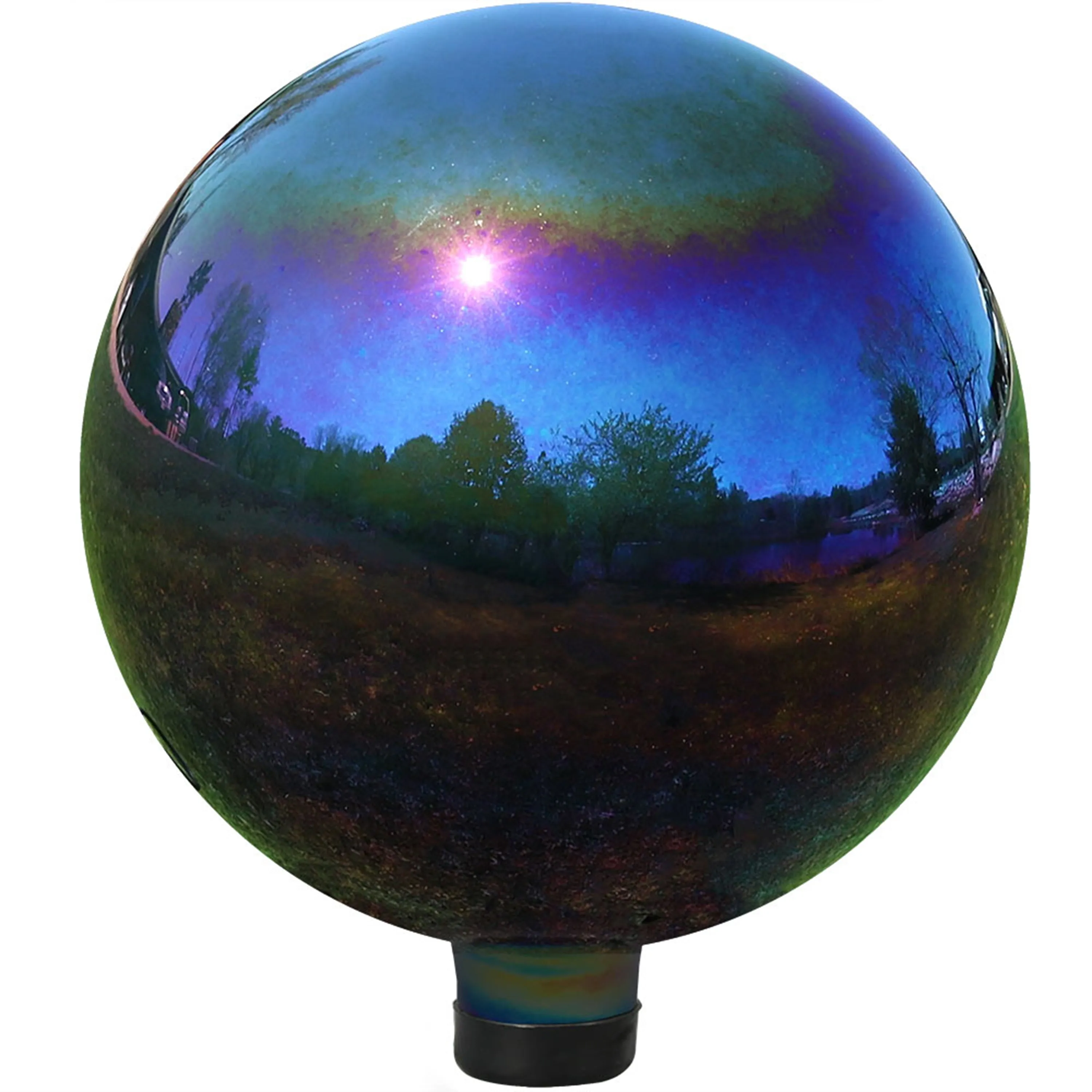 Sunnydaze Mirrored Glass Gazing Globe - 10"