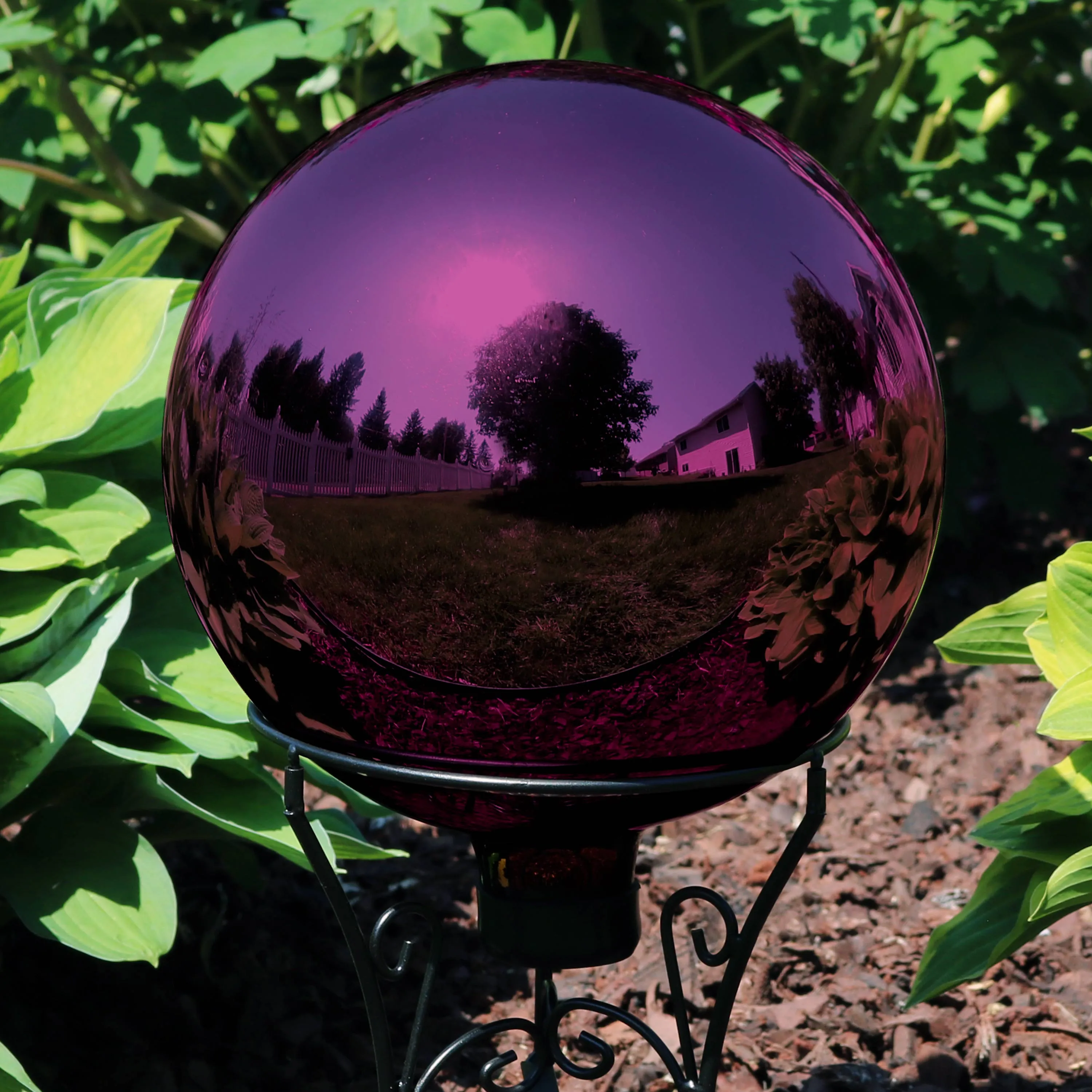 Sunnydaze Mirrored Glass Gazing Globe - 10"