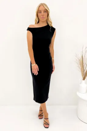 Sylvie Midi Dress Black