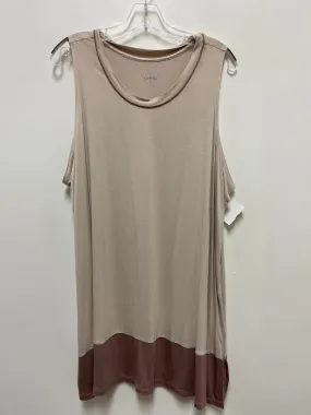 Tan Tunic Sleeveless Logo, Size 2x