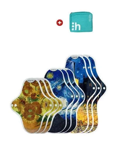 The Brand hannah Cloth Pad Set- Van Gogh