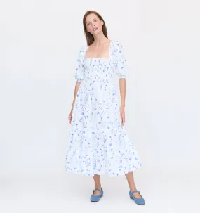 The Nesli Nap Dress - Blue Botanical