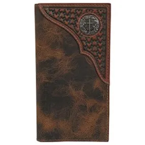 Trenditions Justin Men's Rodeo Tooled Yoke Concho Wallet