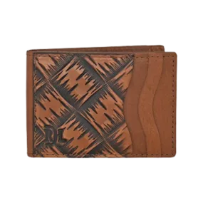 Trenditions Red Dirt Men's Bifold Card Case Basketweave