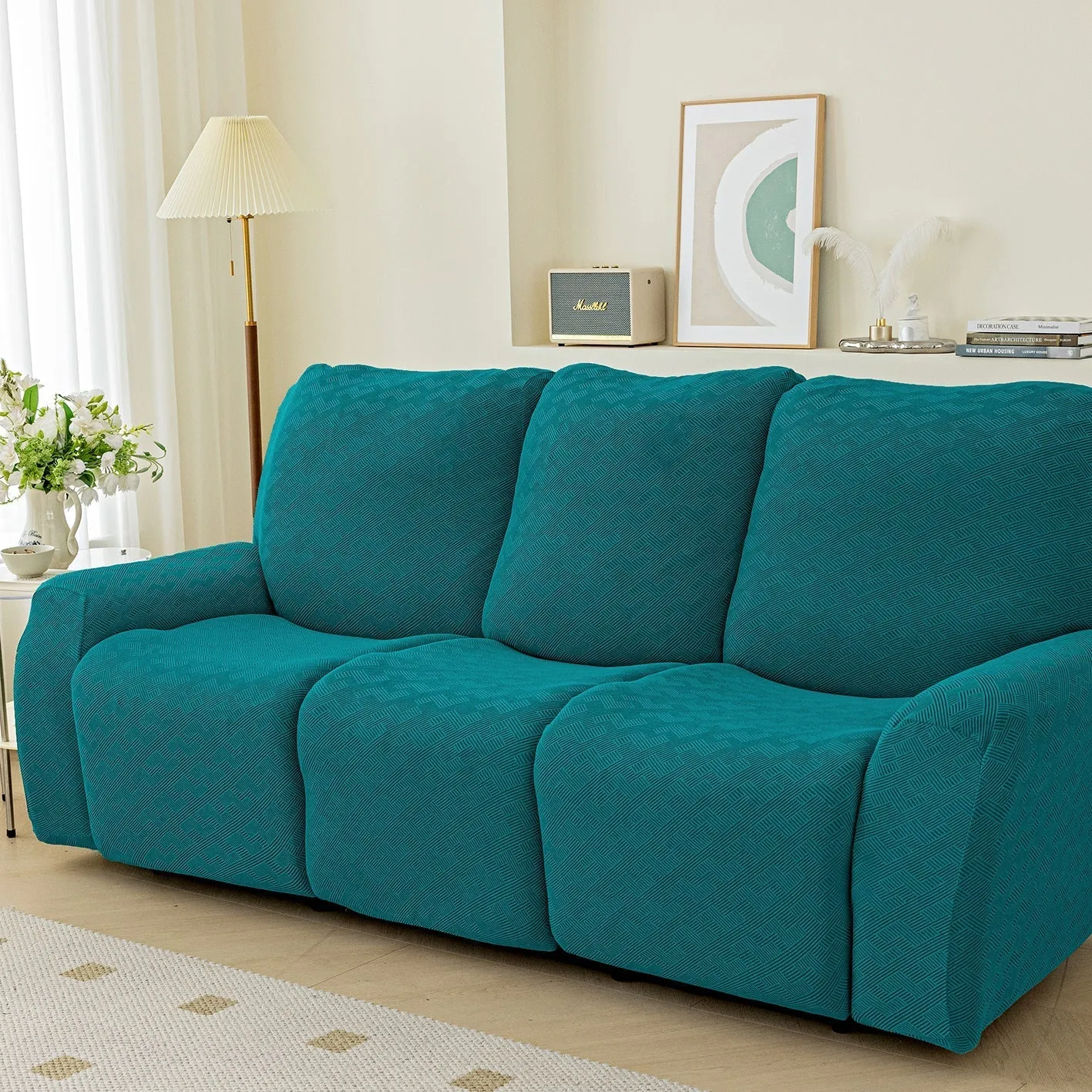 Trendy Solid Stretch Anti-Slip Furniture Slipcovers