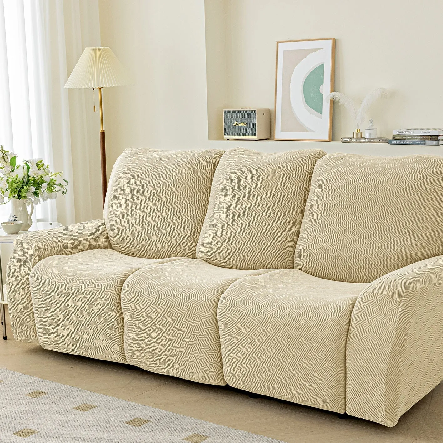 Trendy Solid Stretch Anti-Slip Furniture Slipcovers