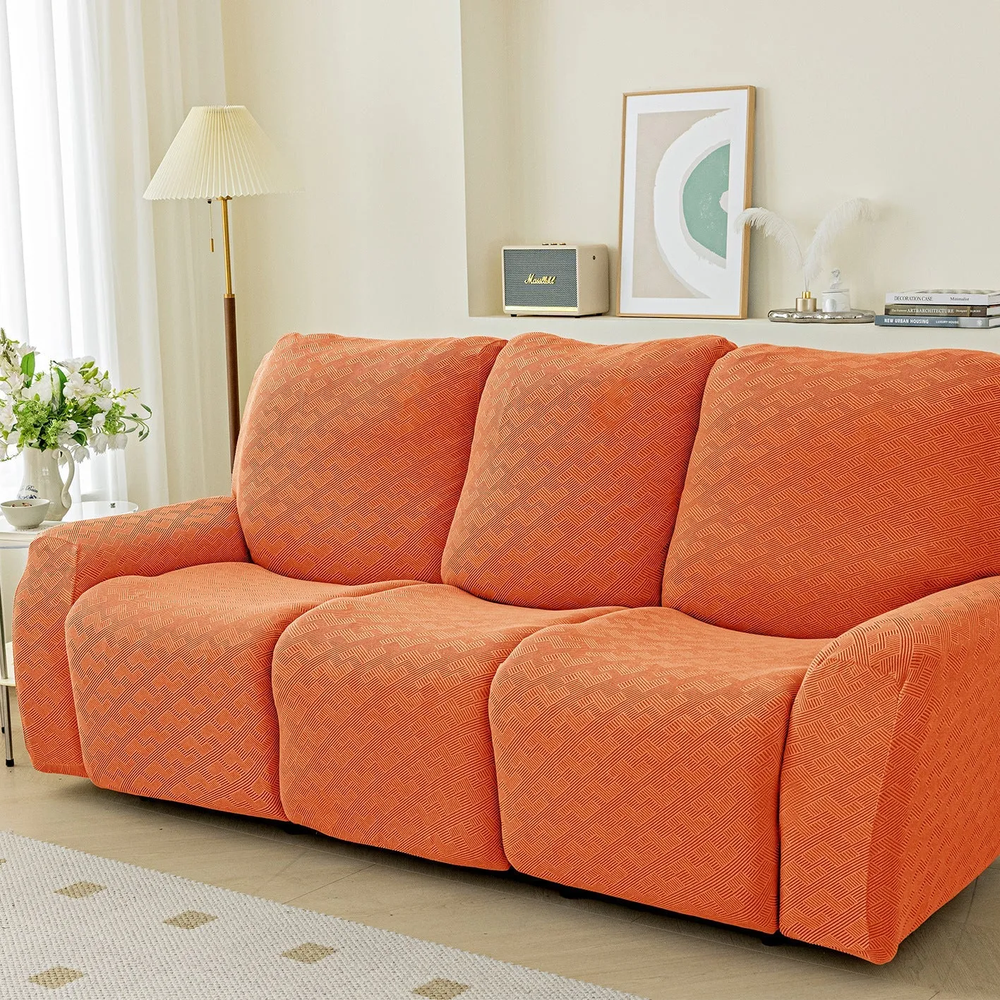 Trendy Solid Stretch Anti-Slip Furniture Slipcovers