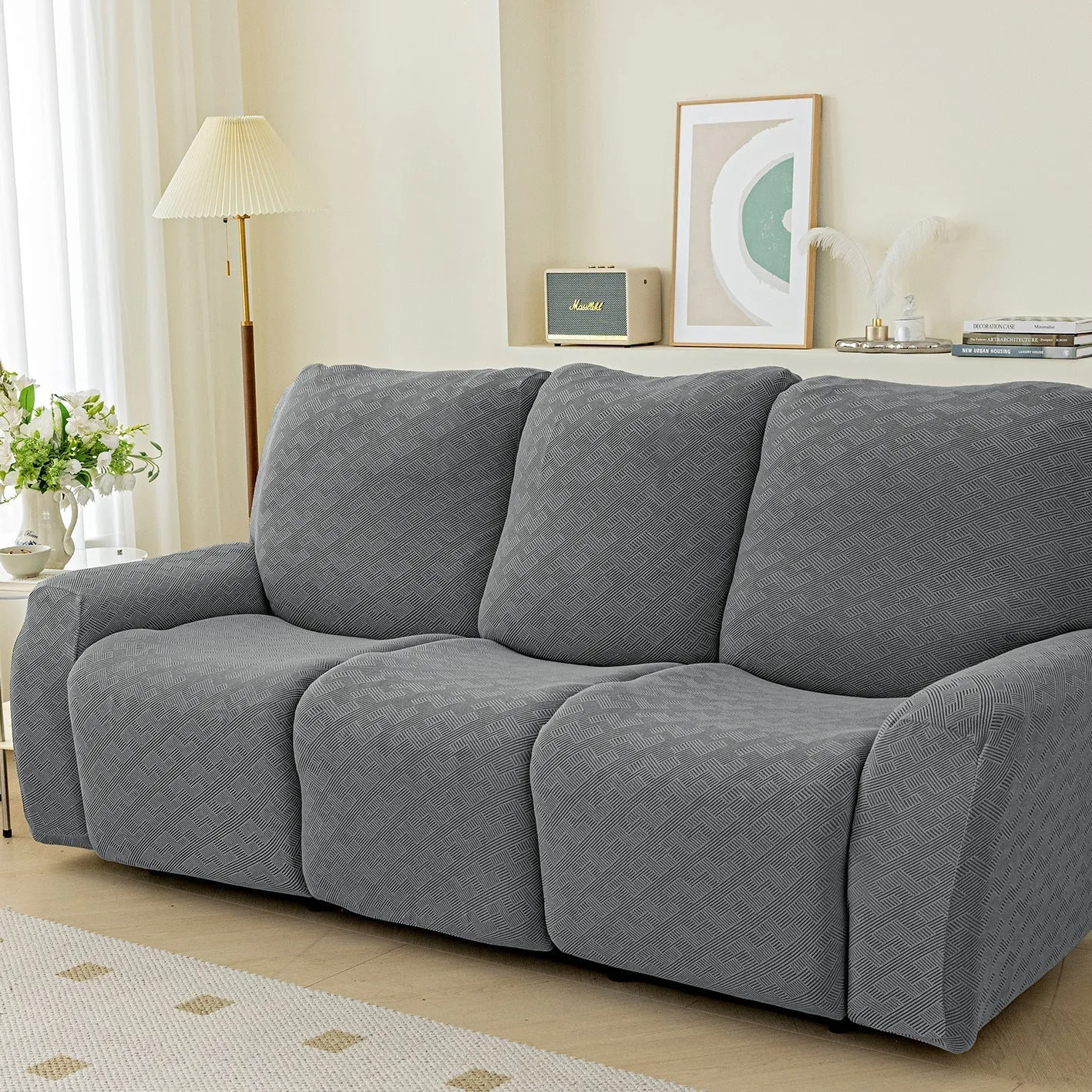 Trendy Solid Stretch Anti-Slip Furniture Slipcovers