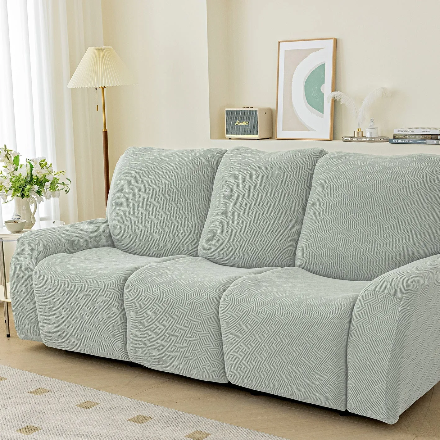 Trendy Solid Stretch Anti-Slip Furniture Slipcovers