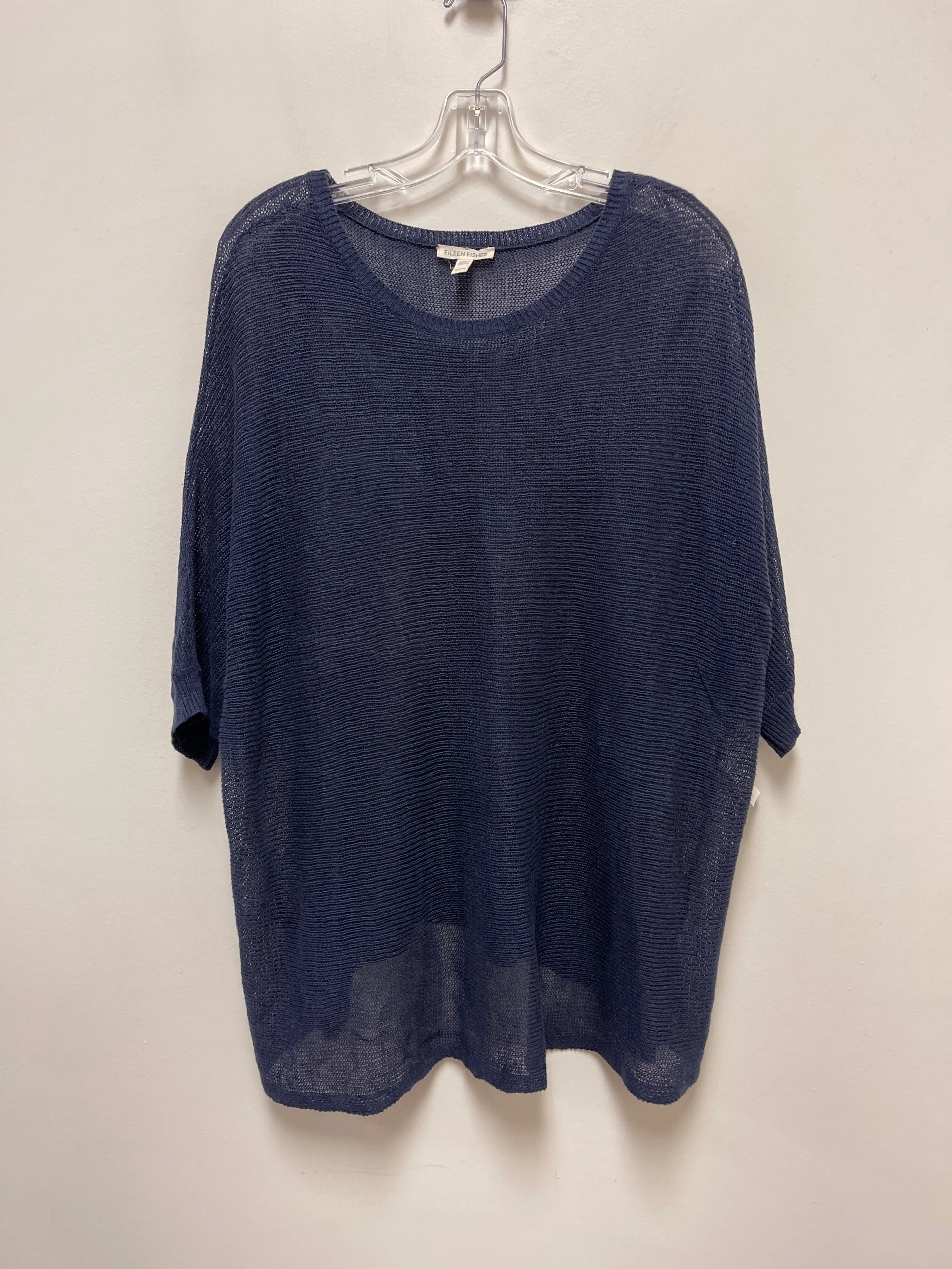 Tunic Short Sleeve By Eileen Fisher In Navy, Size: Xs