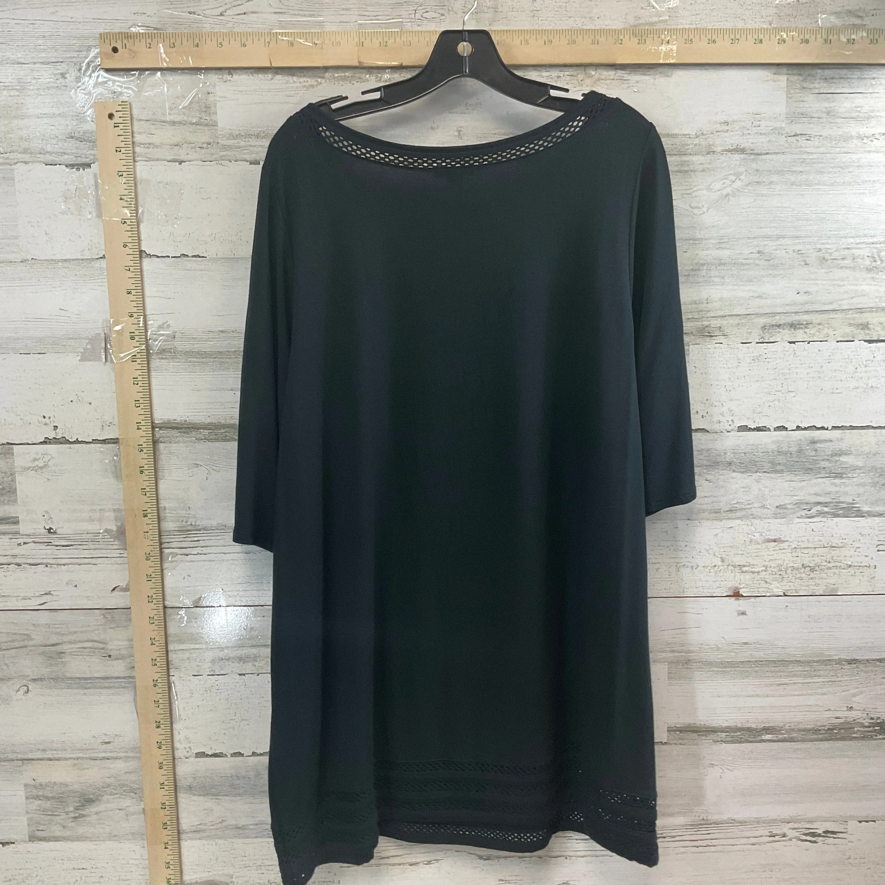 Tunic Short Sleeve By J. Jill In Black, Size: Xl